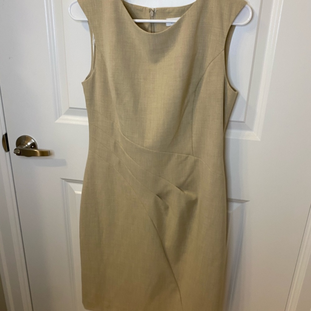 Tan Calvin Klein Mini Dress